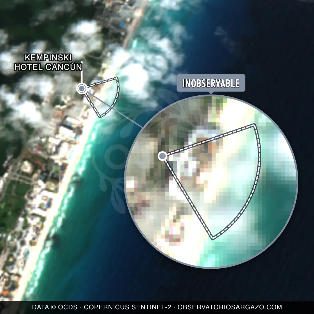 Sargassum status — Kempinski Hotel Cancún