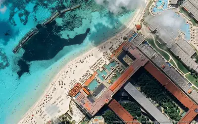 Illustrazione aerea di Devossion By Live Aqua Playa del Carmen, Playa del Carmen (spiaggia Playa Mamitas), Caraibi messicani