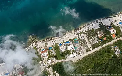 Illustrazione aerea di O Tulum Riviera Maya, Tulum (spiaggia Tulsayab), Caraibi messicani