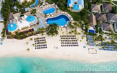 Illustrazione aerea di Royal Hideaway Playacar, Playa del Carmen (spiaggia Playacar), Caraibi messicani