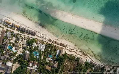 Illustration aérienne de Villas Tiburón, Holbox (plage Holbox Norte), Caraïbes mexicaines